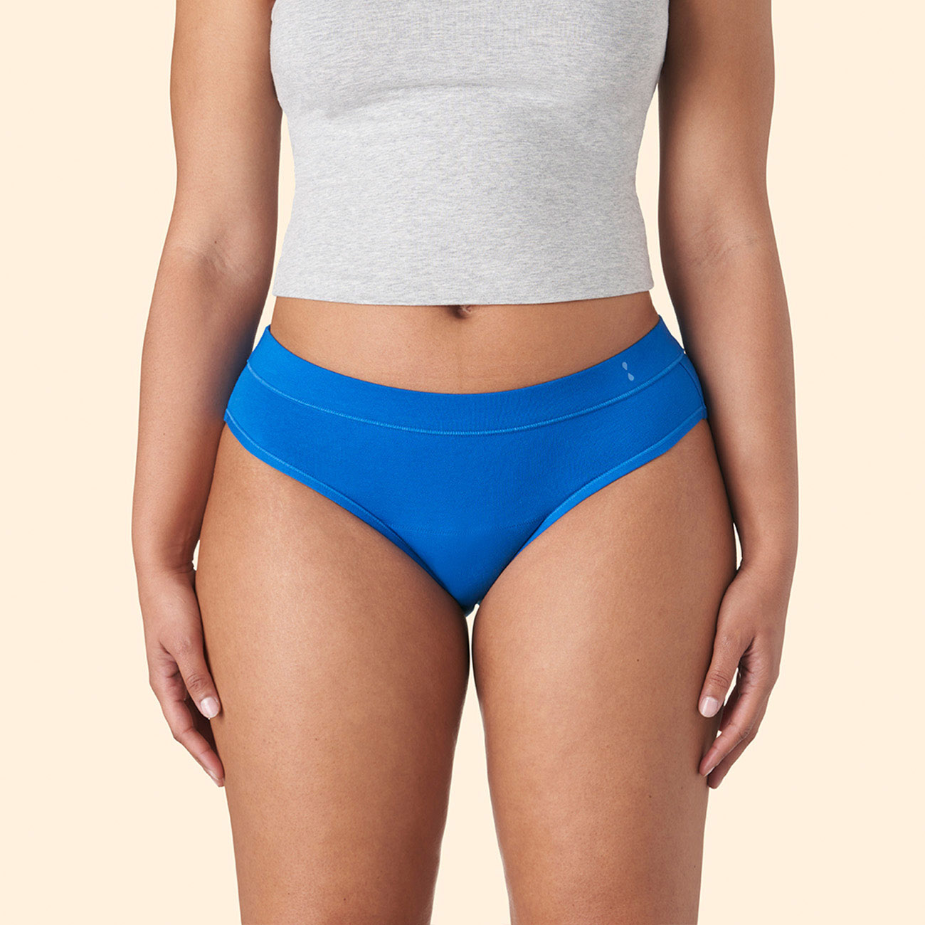 Thinx New (BTWN) Bikini Period Underwear for Teens Cotton Size 11-12 Blue 2  Pack