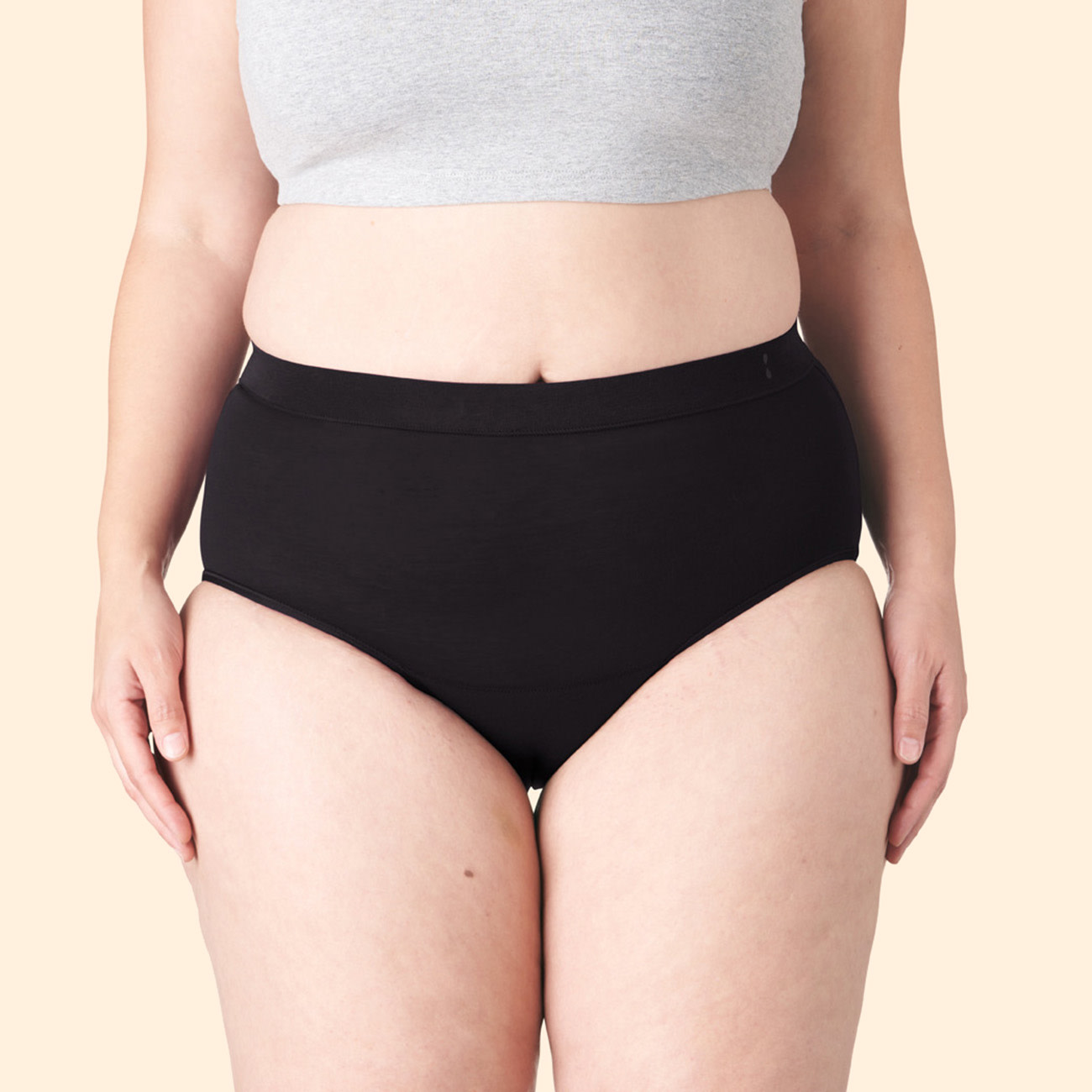 Thinx for All™ Women's Hi-Waist Period Underwear, Super Absorbency, Black