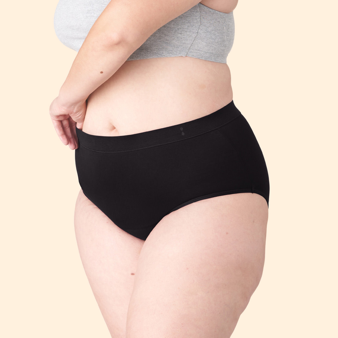 Thinx For All period proof hi-waist briefs with super absorbency in black