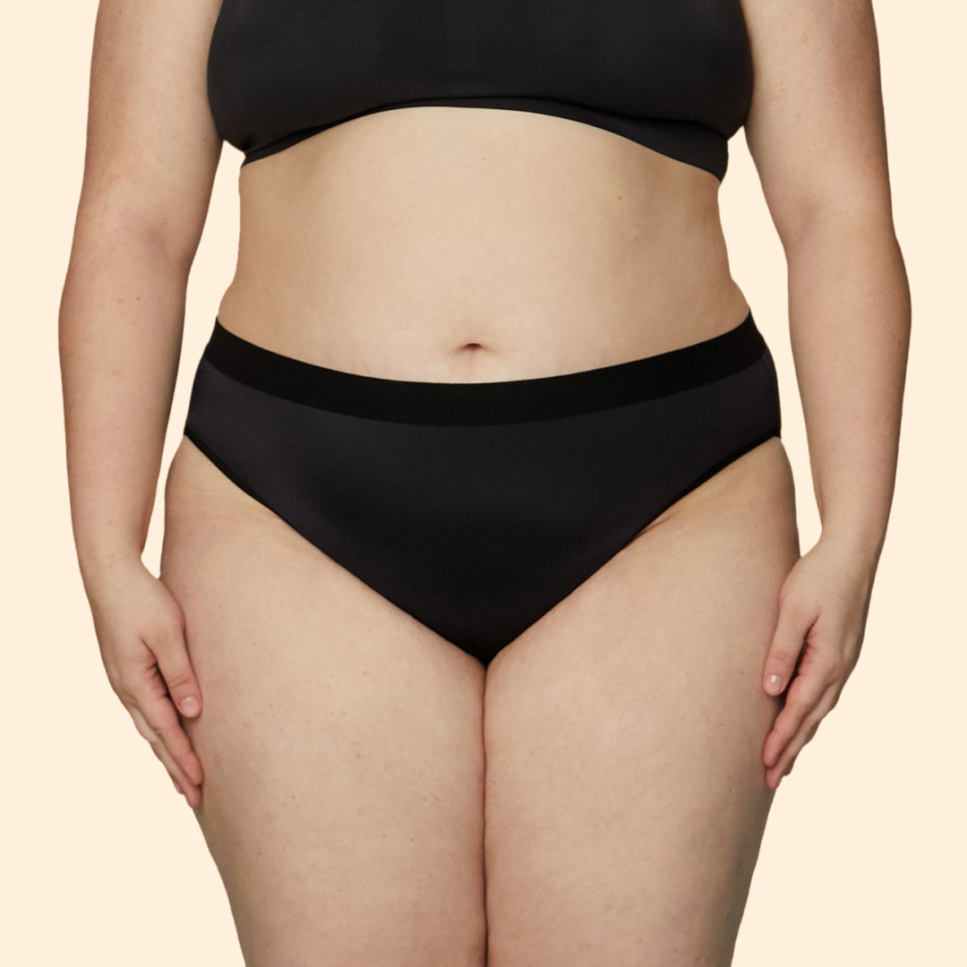 THINX Period-proof Cotton G-string in Black