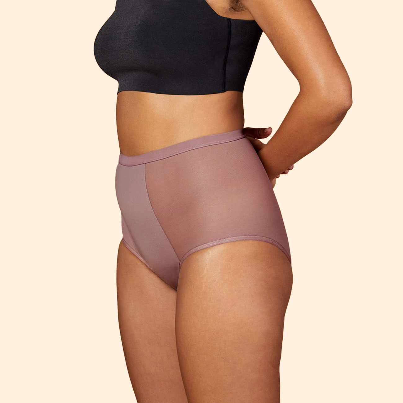 Thinx for All™ Women's Hi-Waist Period Underwear, All Day Absorbency, Black  Haze 