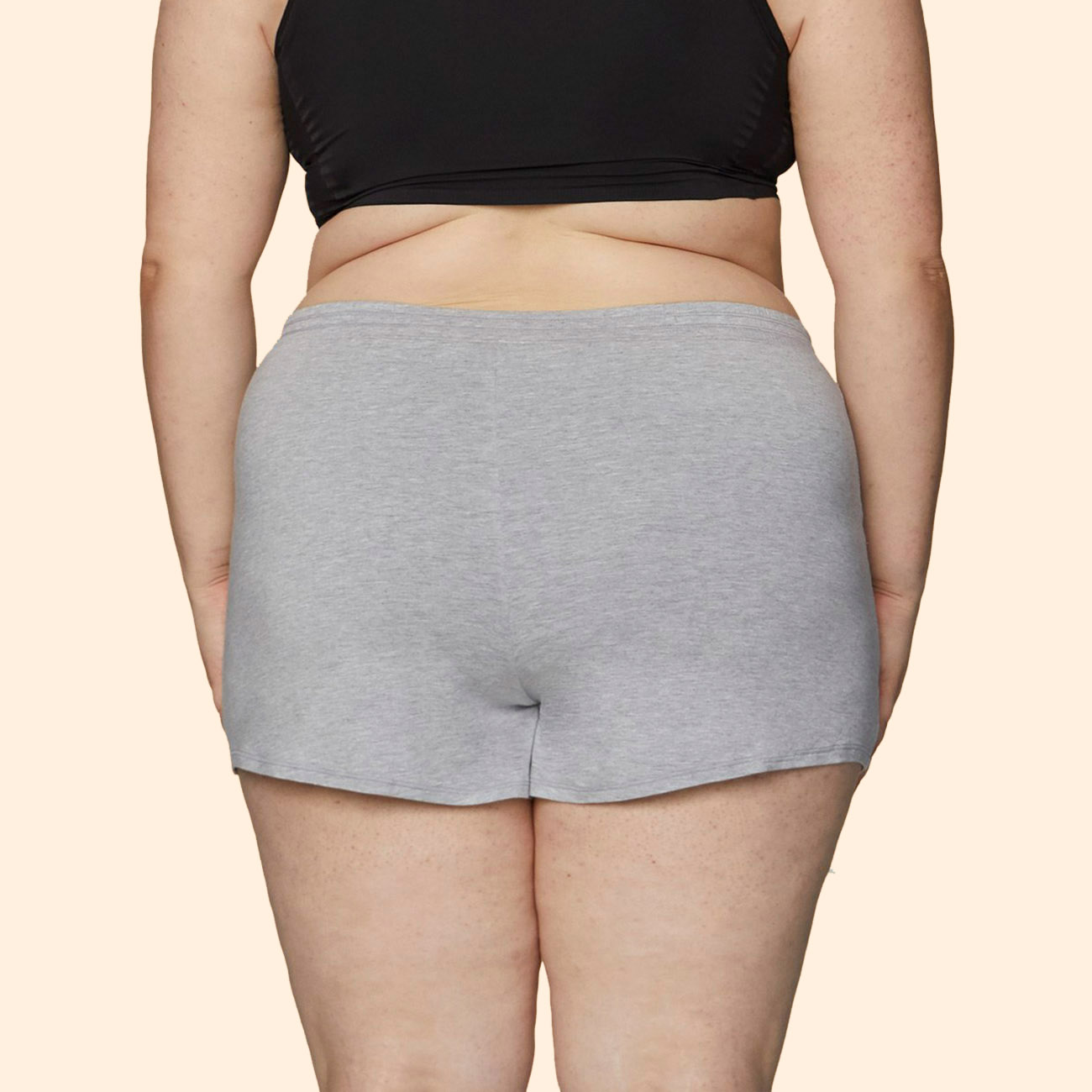 Thinx - Sleep Shorts - Grey - Back