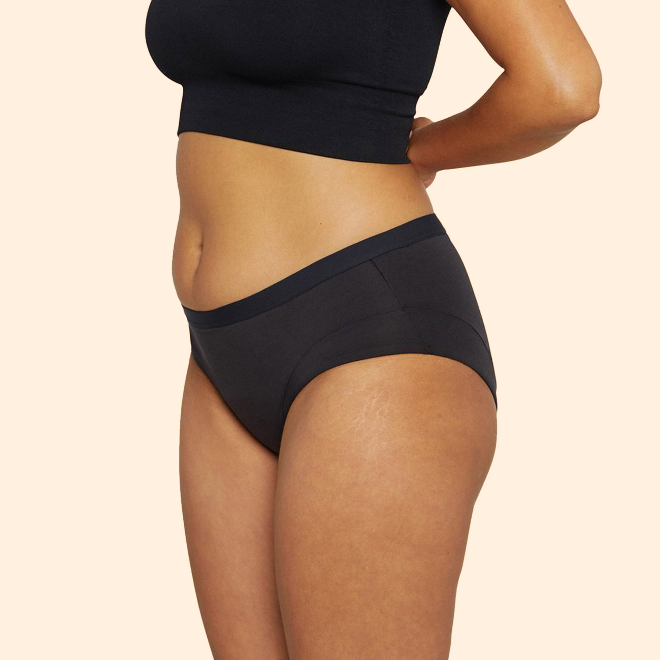 Thinx for All™ Women's Bikini Period Underwear, Super Absorbency, Black