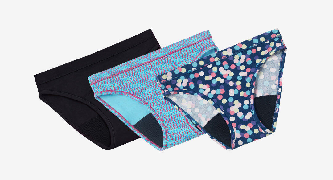  Thinx BTWN) Teen Period Underwear - Brief Panties Blue