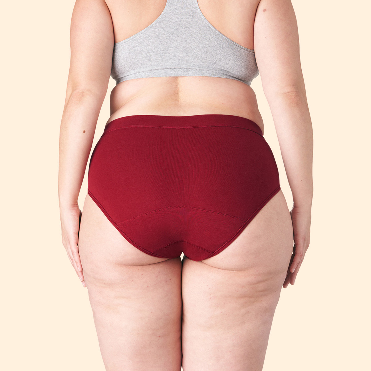 Thinx for All Women's Plus Size Super Absorbency Bikini Period Underwear -  Rhubarb 4X