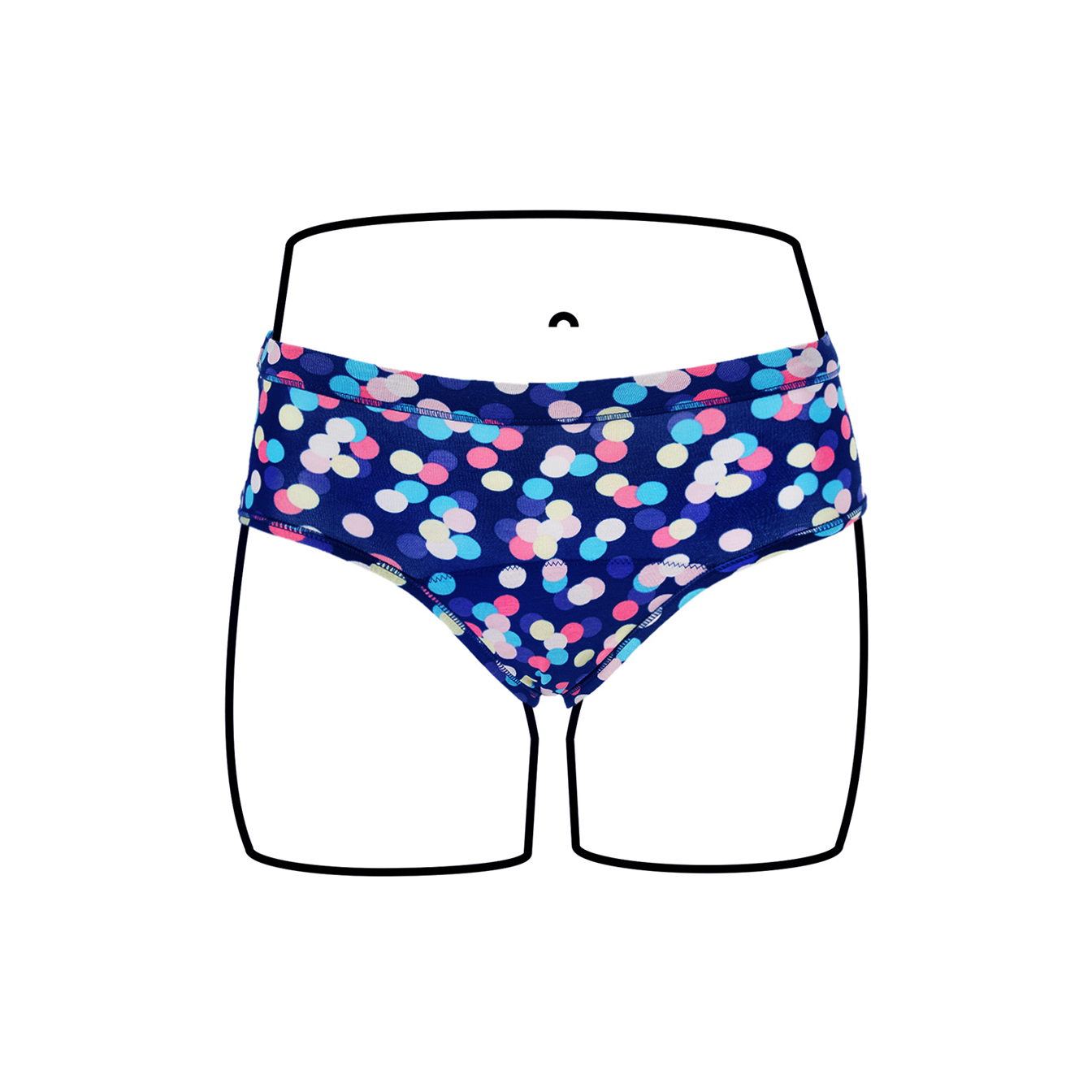Thinx BTWN) Teen Period Underwear - Bikini Panties, Blue, 9/10 - Super  Absorbency
