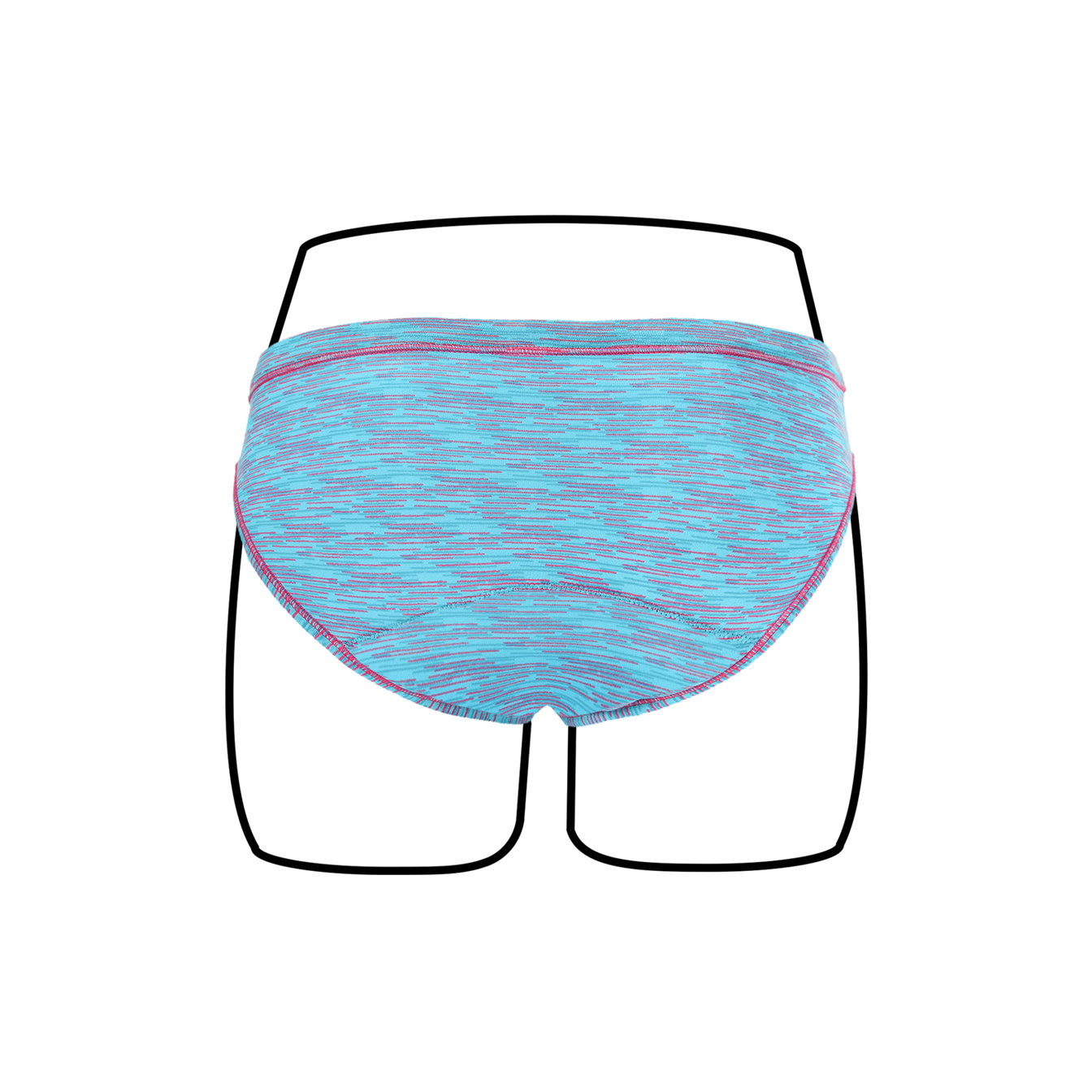 Thinx Teens Super Absorbency Cotton Bikini Period Underwear, Large, Hologram