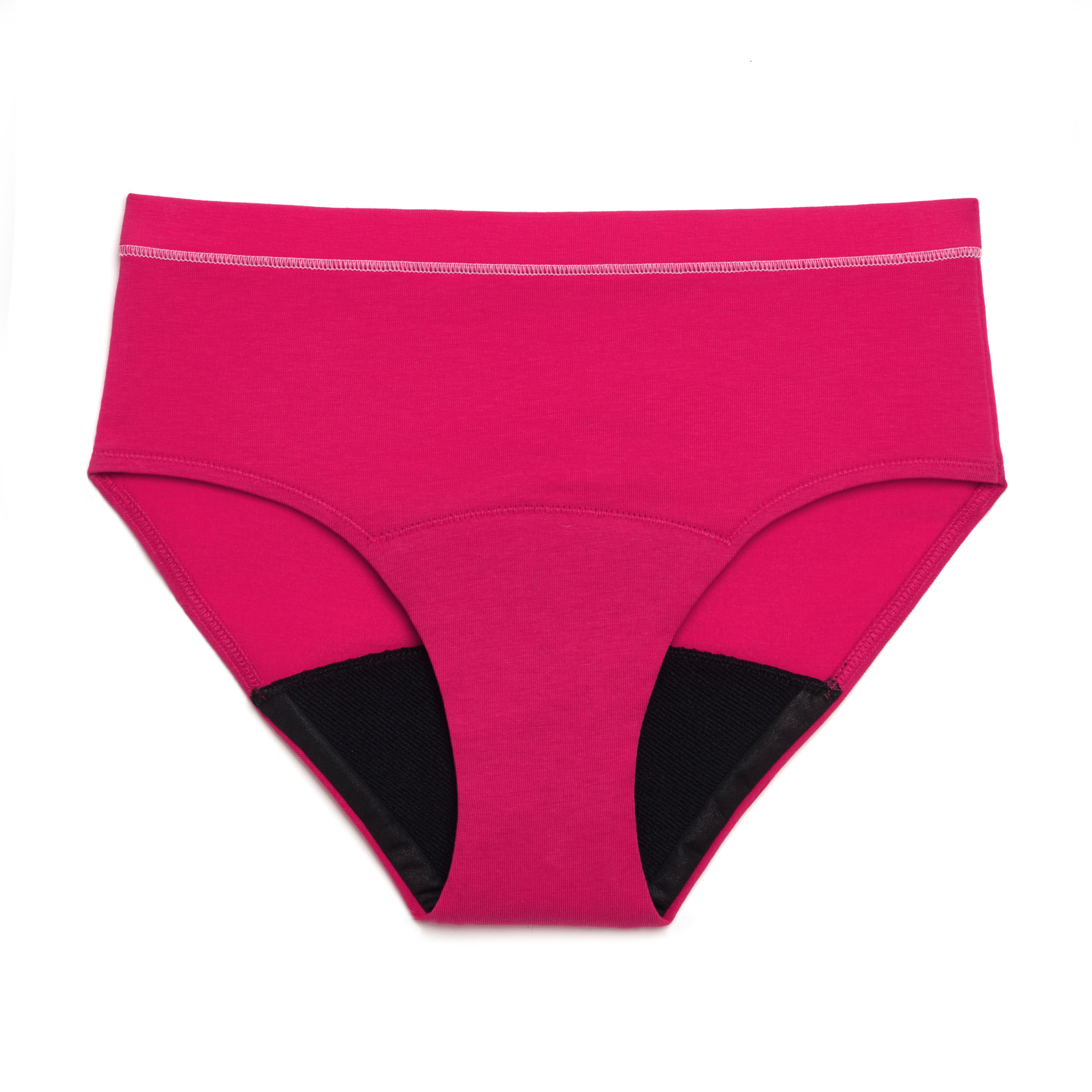 Thinx Teens - All Day Brief - Hot Pink - CollectionFront