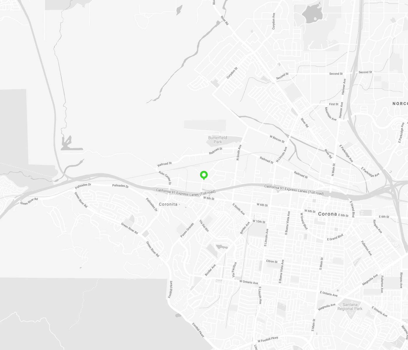 map of Aptive Corona, CA branch location