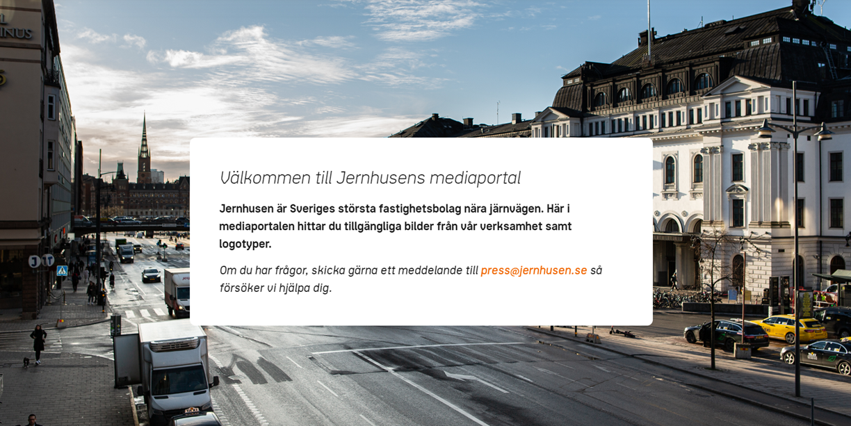 Skärmdump från Jernhusens Mediaportal