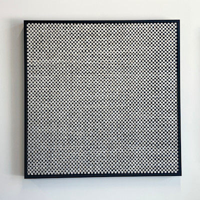 Woven Mother of Pearl & Black Paper 