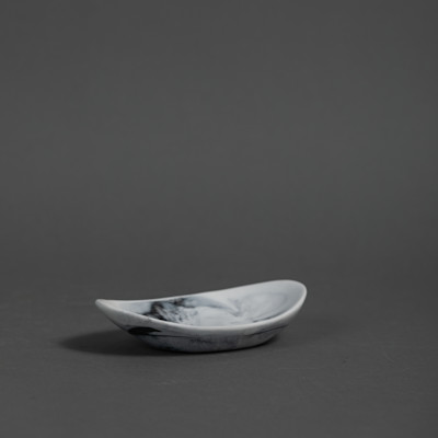 SEED DISH - WHITE MARBLE