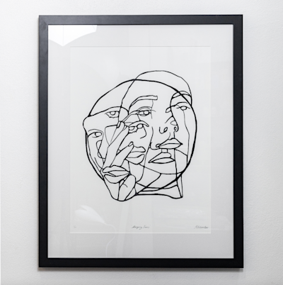 MERGING FACES - LIMITED EDITION PRINT