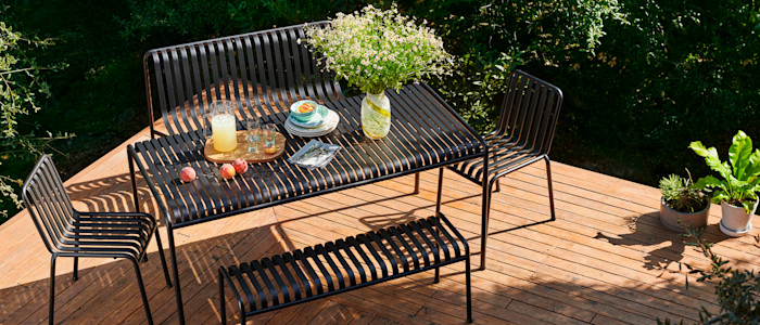 Palissade Table Palissade Dining Bench wo Armrest Palissade Chair Palissade Bench anthracite
