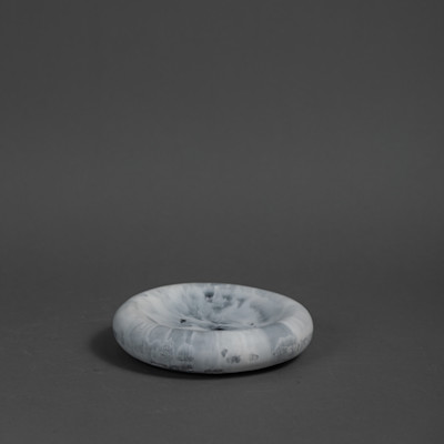 MOTHER OF PEARL DISH - WHITE MARBLE