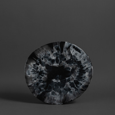 BOULDER PLATTER - BLACK MARBLE