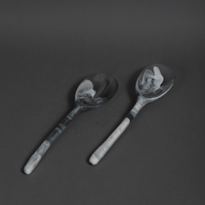 LONG SALAD SERVERS - ABALONE