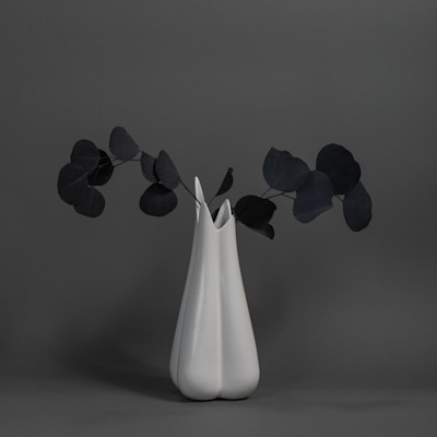 LILIUM VASE - WHITE GLOSS