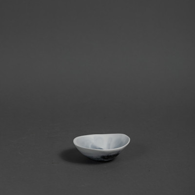 FLOW SOY DISH - WHITE MARBLE