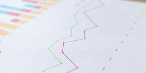 graph showing green line and red line moving up and down to show energy price cap prices