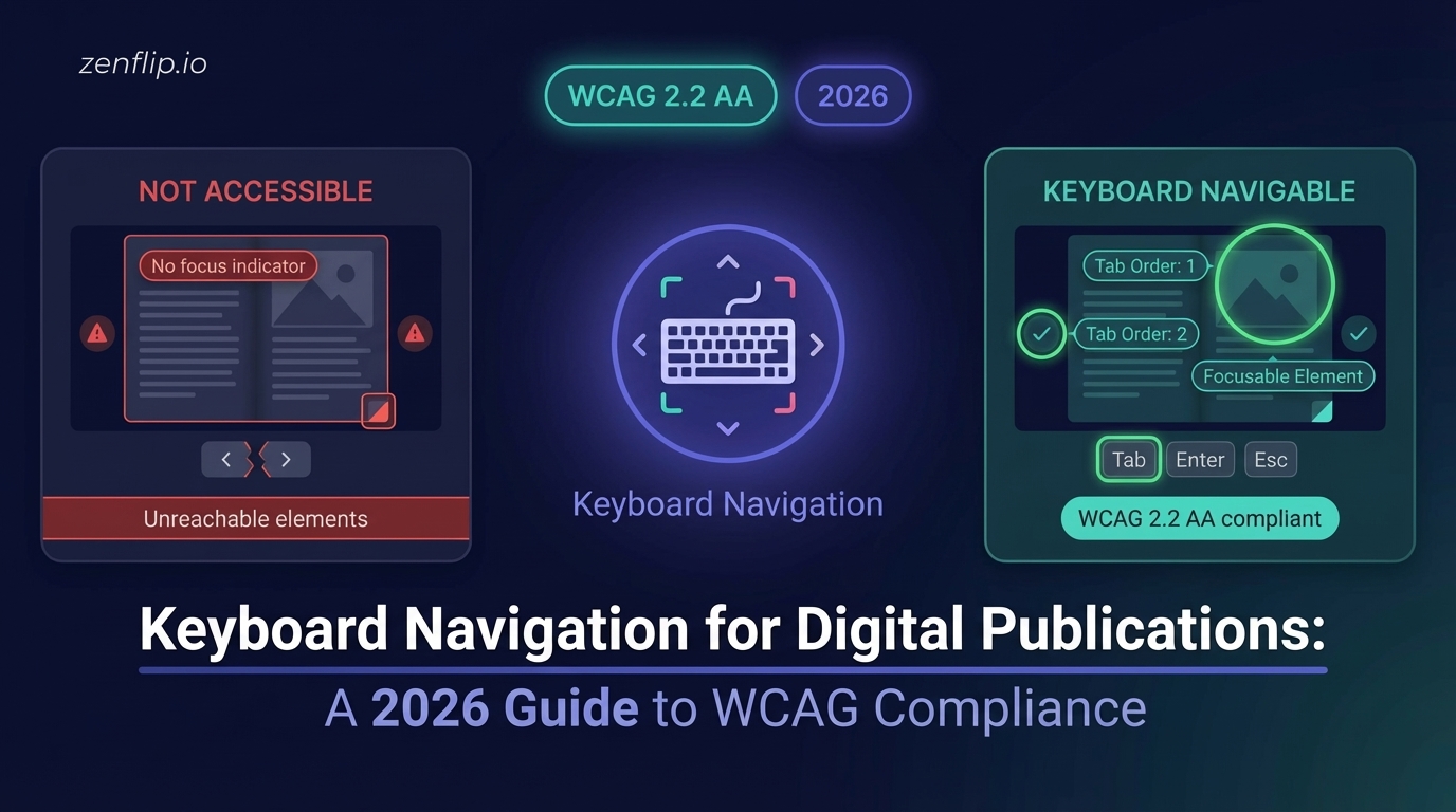 Keyboard Navigation for Digital Publications | WCAG 2.2 Guide | ZenFlip