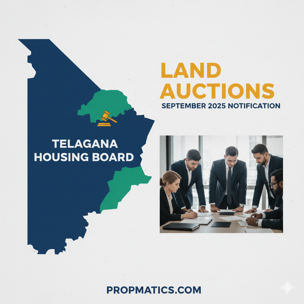 Telangana Housing Board Land Auction Notification – September 2025
