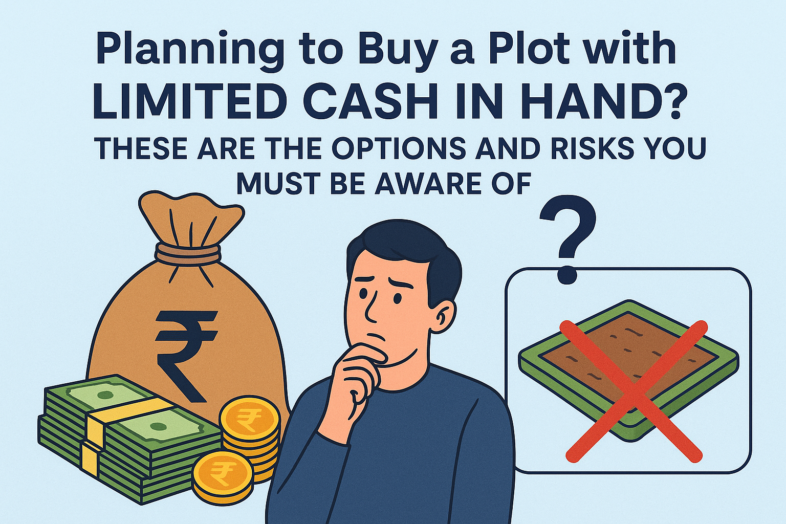 Planning to Buy a Plot with Limited Cash in Hand? These Are the Options and Risks You Must Be Aware Of