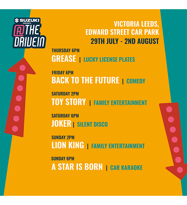Victoria Leeds Drive in Schedule Article Image