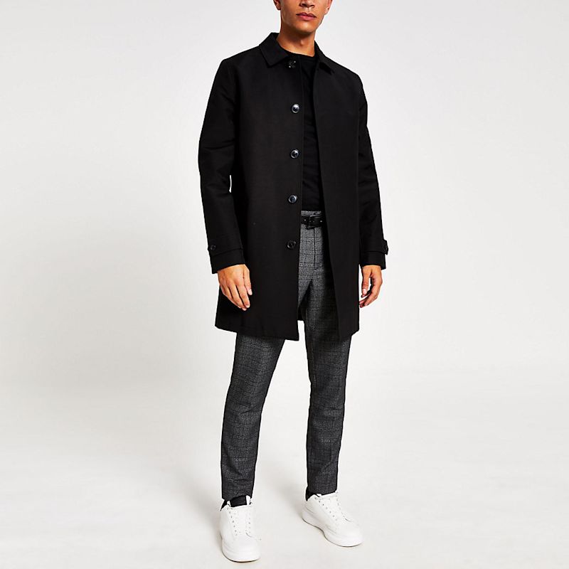 black-concealed-button-water-resistant-mac 399921 back
