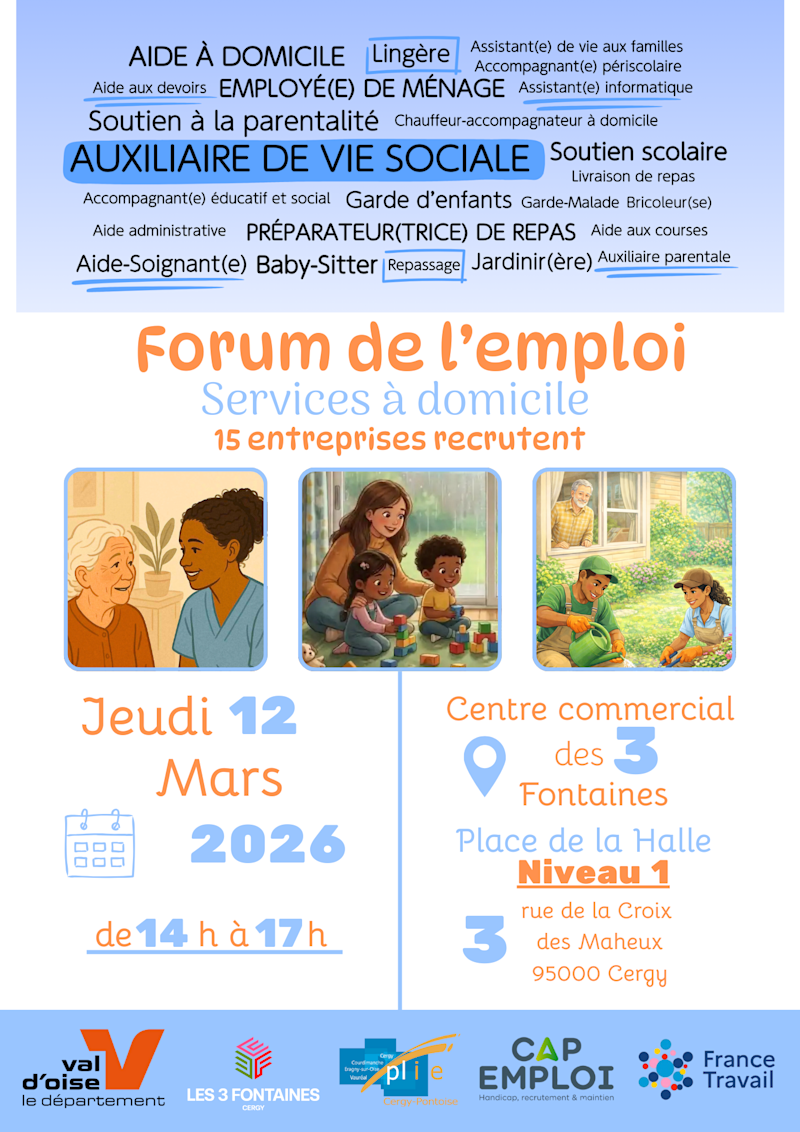 Flyer Forum de l'emploi cergy