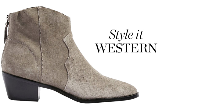 topshop betty western bootie