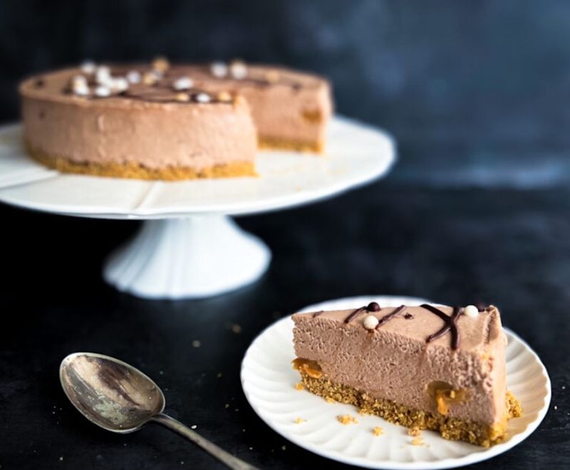 Chocolate and Caramel Cheesecake