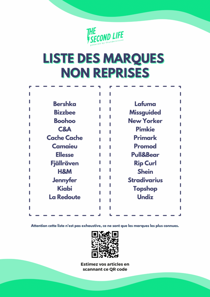 LISTE MARQUES NON REPRISES O Parinor