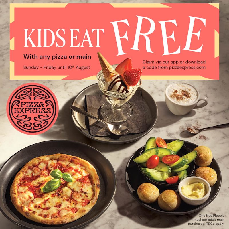 PizzaExpress - Kids Eat Free - August 2025 - On-Page Image 1