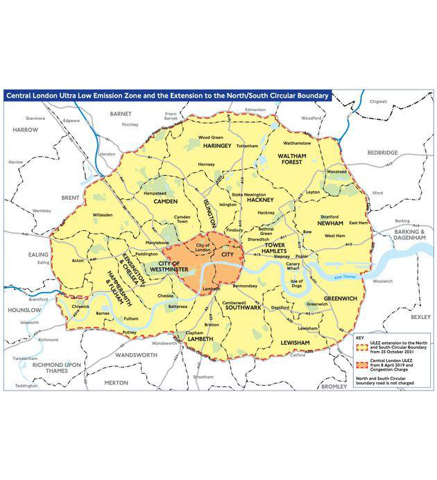 Brent Cross ULEZ Map Article Image 2021