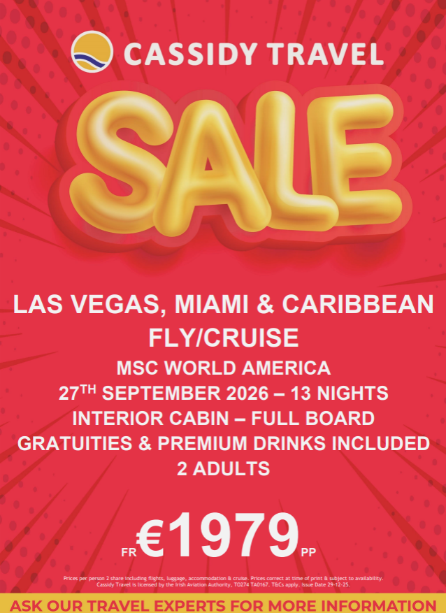 Cassidy Travel - Jan Promo - Jan 2026 - On-Page Image