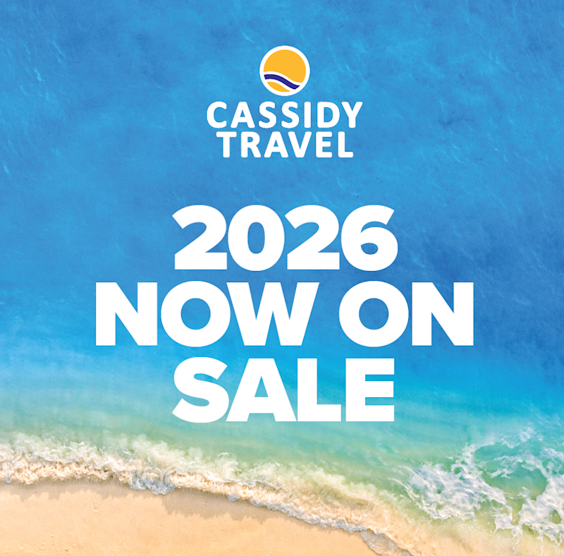 Cassidy Travel – Summer 2026 Sale – August 2025 – On-Page Image 1