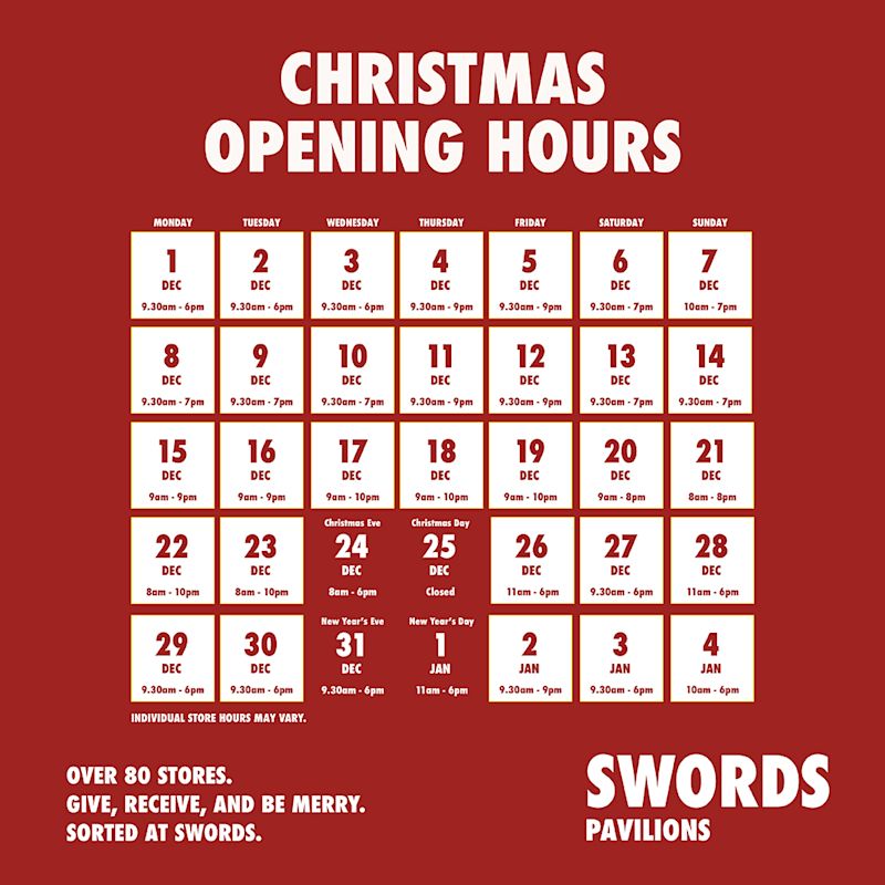 Swords - opening hours