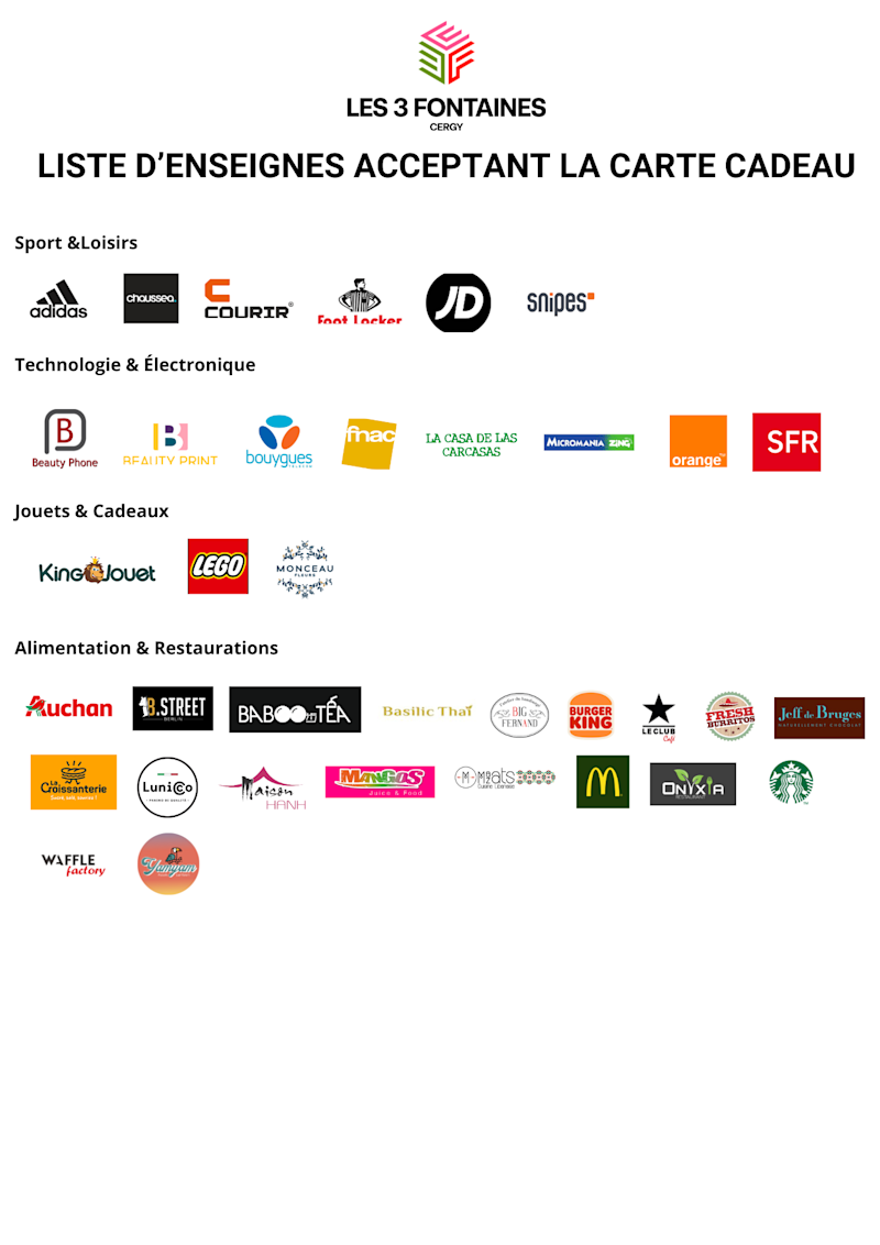 liste carte cadeau 2