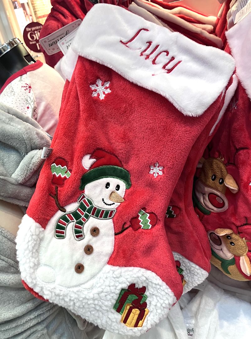 Stitch a Name Personalised Xmas Stocking €