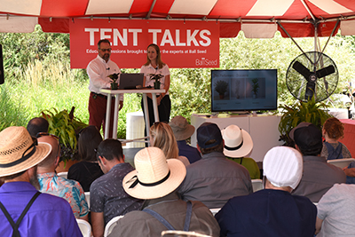 Under the text at Ball Seed Customer Days