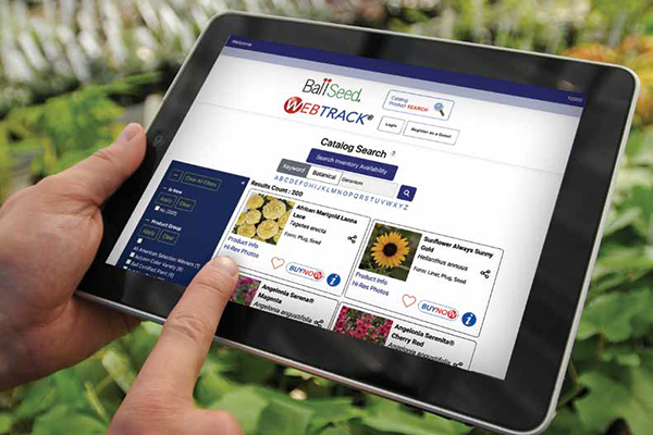 WebTrack on a handheld tablet