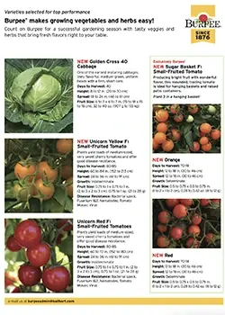 2026 New Varieties Burpee catalog