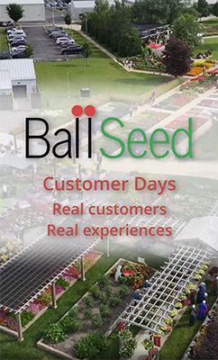Ball Seed drone image over the gardens