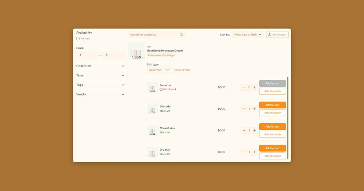 Consumer Table Product tables for B2B ecommerce: how to make ordering fast for repeat ...