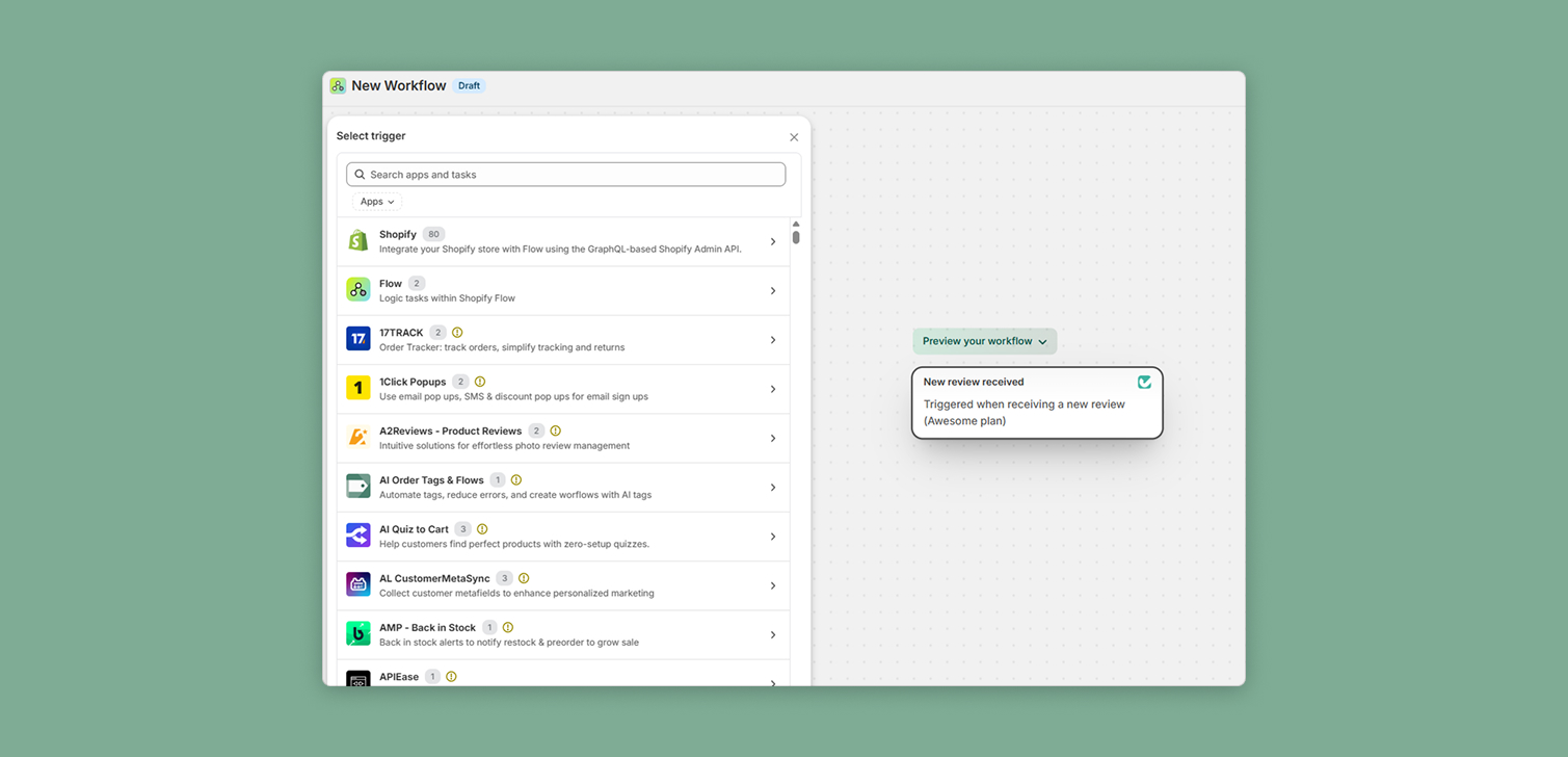 Extending Shopify Flow with custom triggers and actions