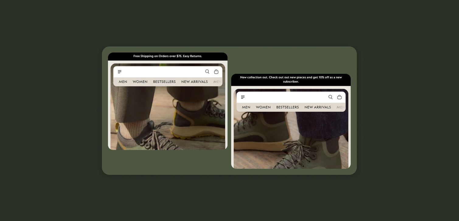 How to prevent announcement bars from causing layout shifts on your website