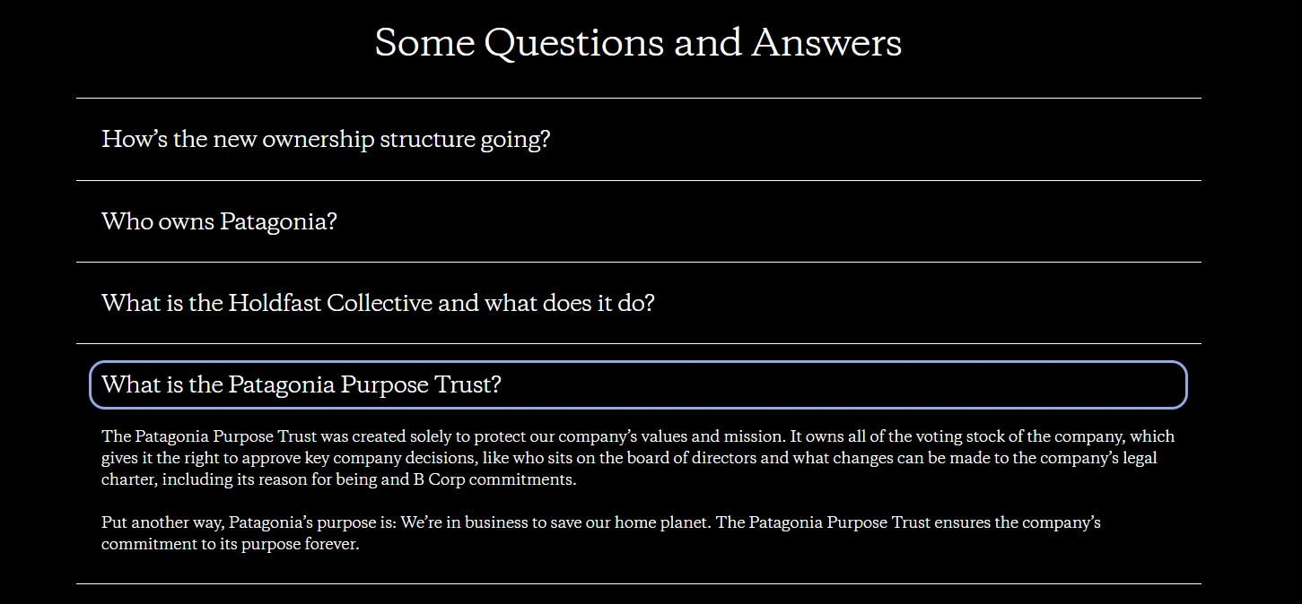 FAQ about the company