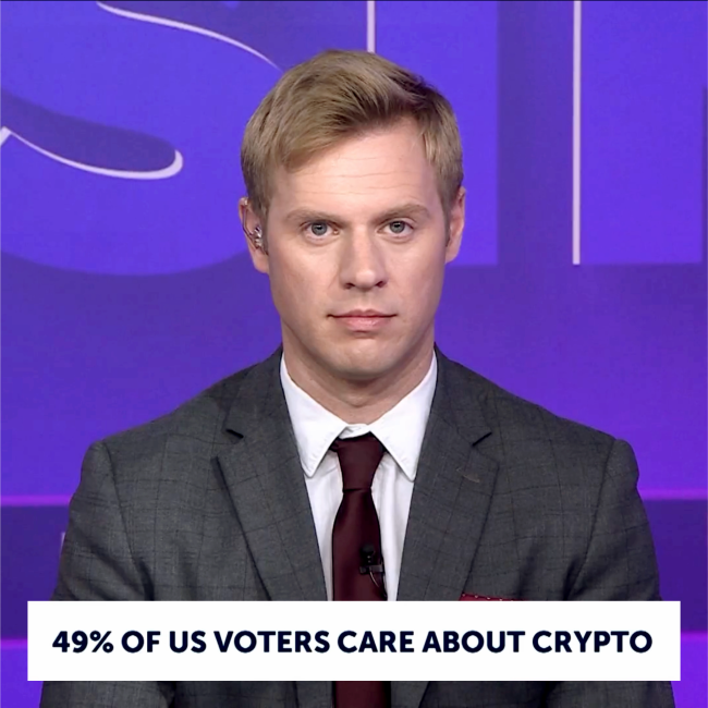 Thumb: Crypto owners could swing the election; Trump embraces them, Harris is silent