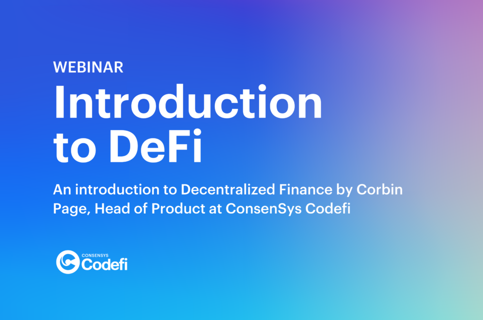 Introduction to DeFi